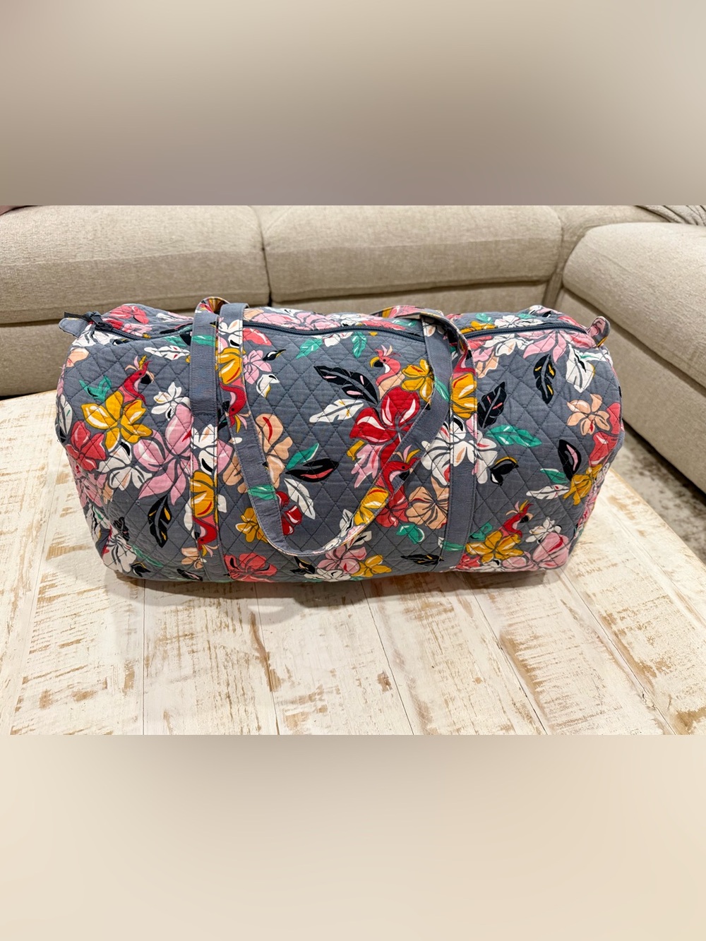 Vera Bradley Large Travel Duffle Bag in Costal Paradise